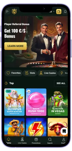 Goldex Casino Deposit Button